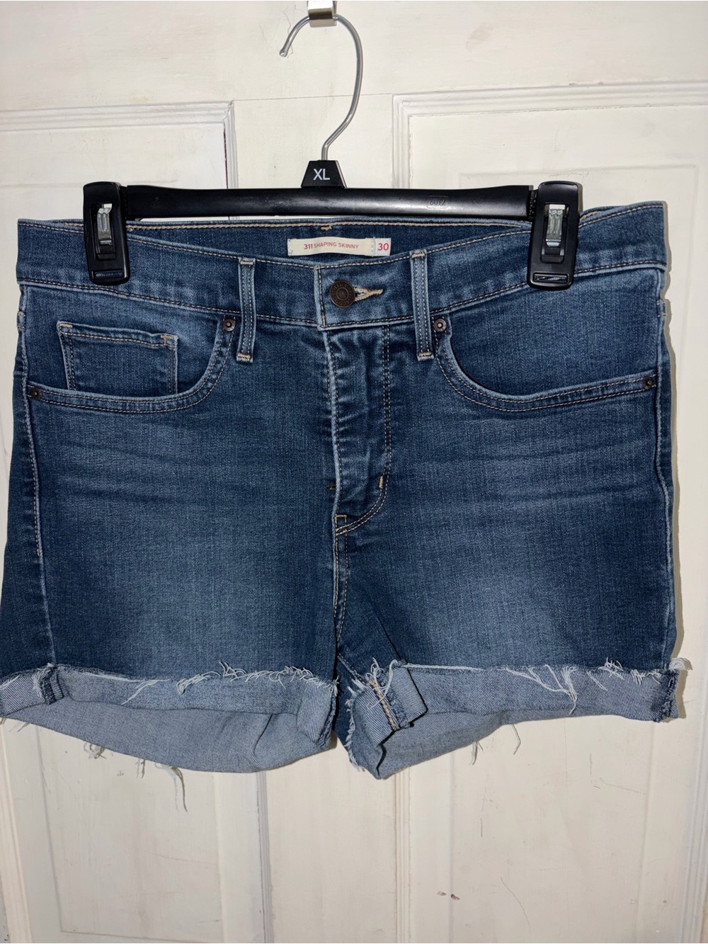 Levi's Dark Blue Denim Jean Shorts